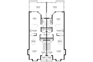 Floor Plan - Main Floor for Contemporary House Plan #1101-32 - 5 bed, 5 bath