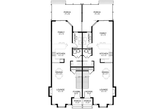 Floor Plan - Main Floor for Contemporary House Plan #1101-32 - 5 bed, 5 bath
