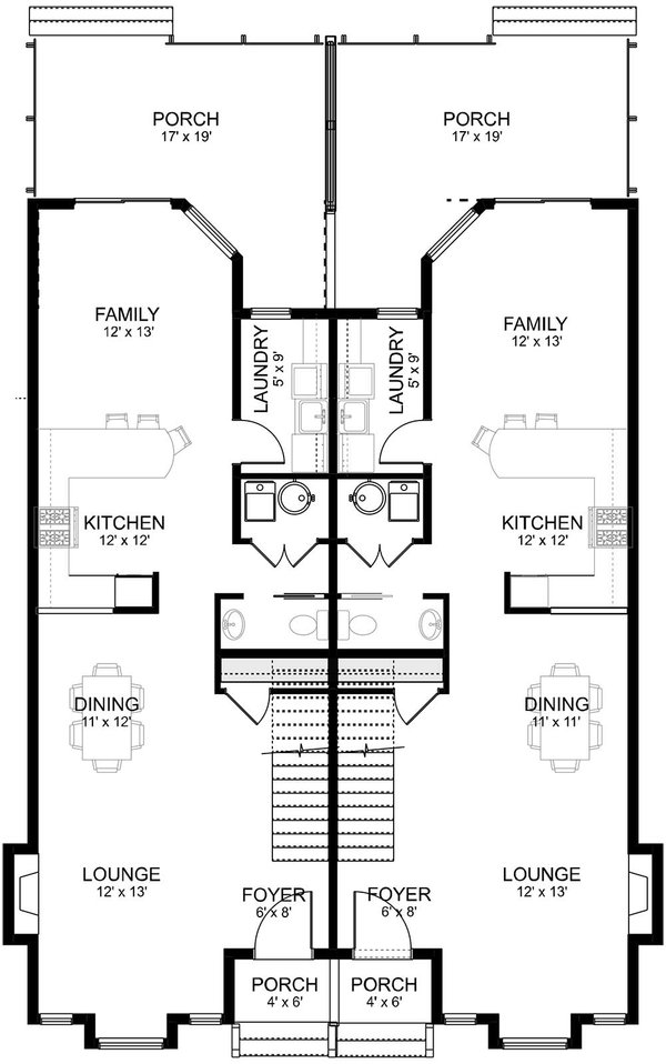Contemporary Floor Plan - Main Floor Plan #1101-32