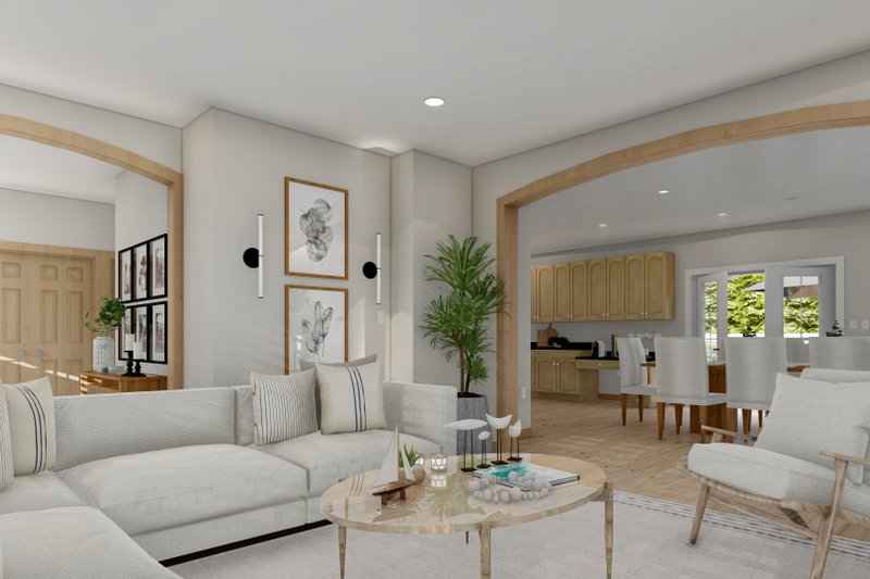 Architectural House Design - Interior - Family Room for Traditional House Plan #1060-15 - 4 bed, 3.5 bath