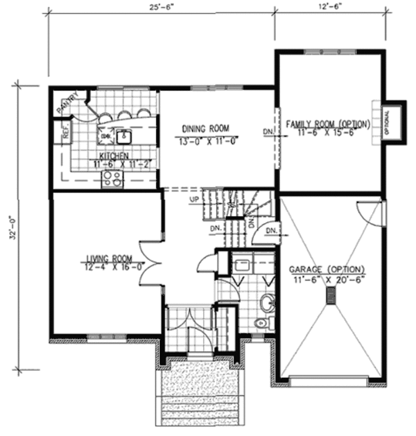 European Floor Plan - Main Floor Plan #138-273