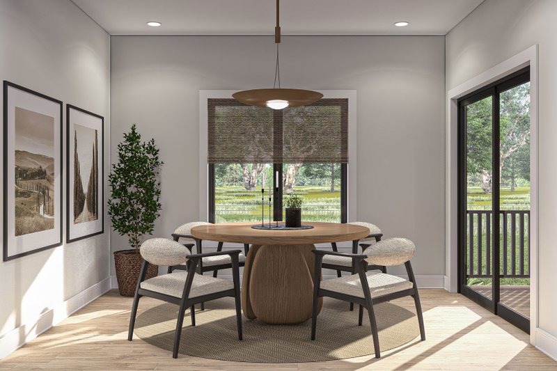 Home Plan - Interior - Dining Room for Prairie House Plan #455-230 - 3 bed, 2 bath