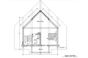 Log Style House Plan - 1 Beds 2 Baths 939 Sq/Ft Plan #451-9 ...