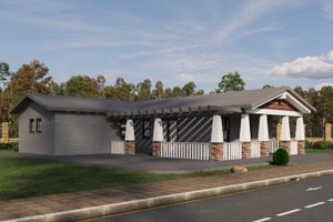 Craftsman Exterior - Front Elevation Plan #1106-54