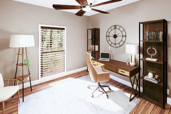 Interior - Bedroom 1 for Craftsman House Plan #44-179 - 4 bed, 2 bath