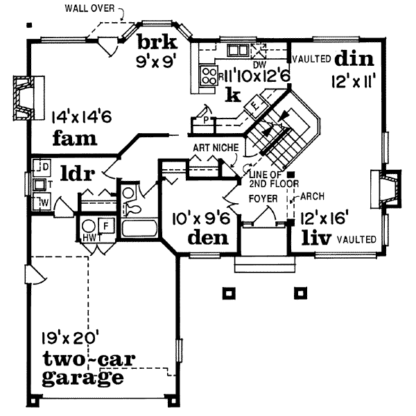 European Floor Plan - Main Floor Plan #47-482