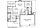 Traditional Style House Plan - 3 Beds 2 Baths 1501 Sq/Ft Plan #70-1528 