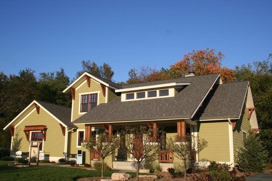 Bungalow style, Craftsman design front elevation