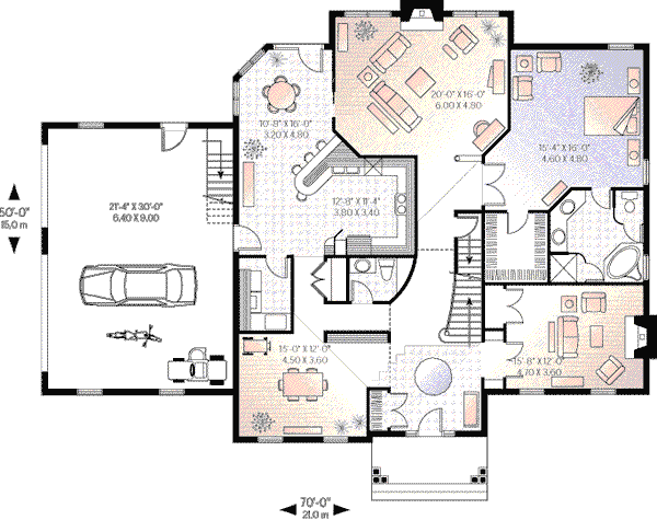 Home Plan - Traditional Floor Plan - Main Floor Plan #23-237
