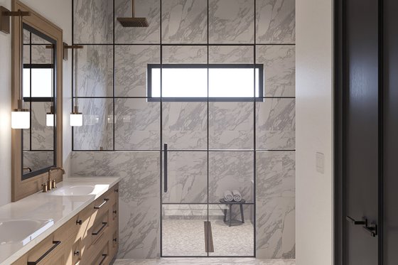 Interior - Master Bathroom for Modern House Plan #455-382 - 3 bed, 2.5 bath