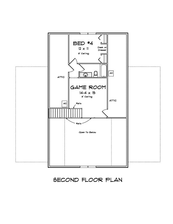 Architectural House Design - Farmhouse Floor Plan - Upper Floor Plan #513-2254