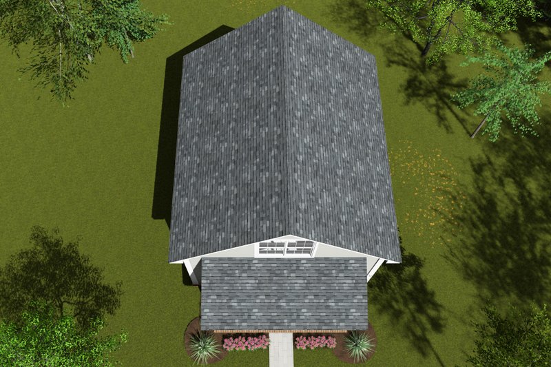 Home Plan - Exterior - Other Elevation 3 for Cottage House Plan #513-2243 - 1 bed, 1 bath