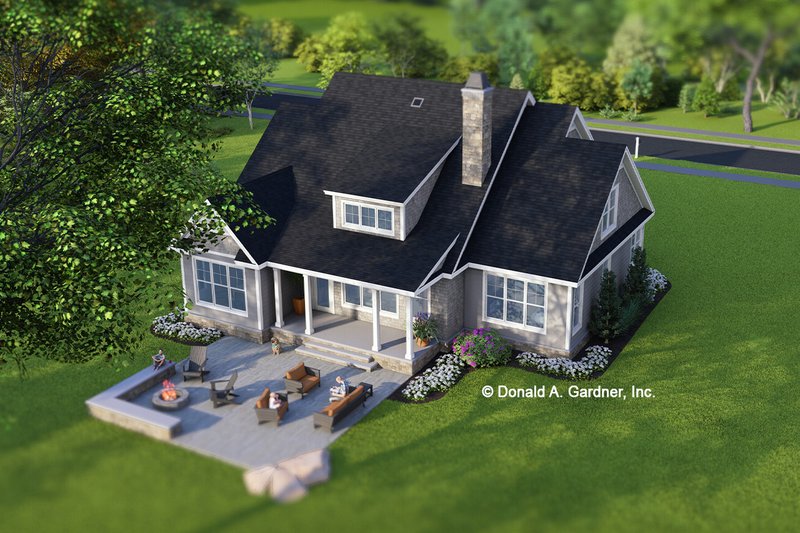House Design - Exterior - Other Elevation for Cottage House Plan #929-1182 - 4 bed, 3 bath