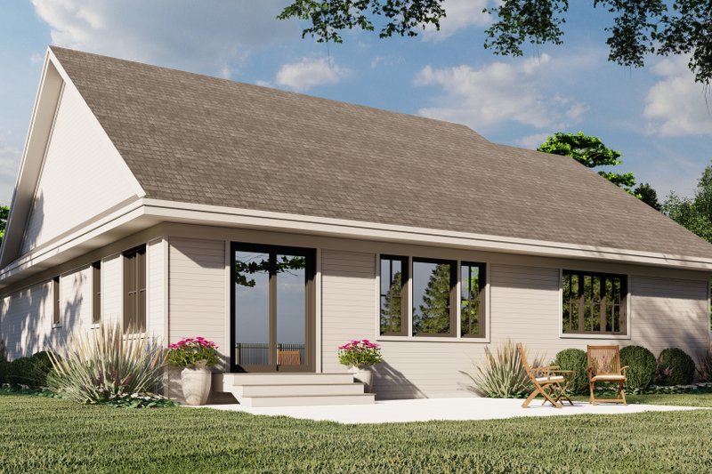 Home Plan - Exterior - Rear Elevation 1 for Traditional House Plan #51-1211 - 3 bed, 2 bath
