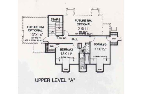 Floor Plan - Upper Floor for Farmhouse House Plan #310-852 - 3 bed, 2.5 bath