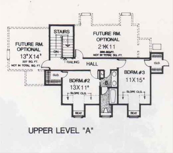 Farmhouse Floor Plan - Upper Floor Plan #310-852