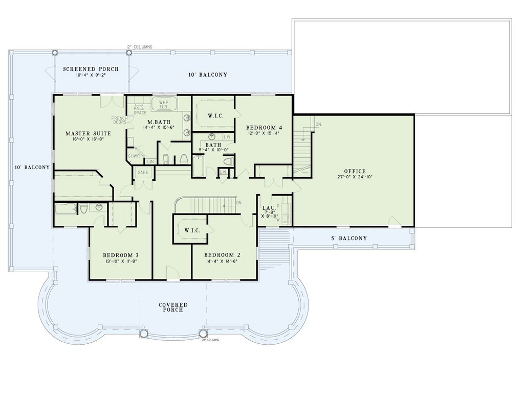 Victorian Style House Plan - 5 Beds 4 Baths 6903 Sq/Ft Plan #17-2099 ...