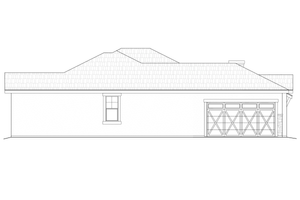 Exterior - Other Elevation for Ranch House Plan #1108-15 - 4 bed, 2.5 bath