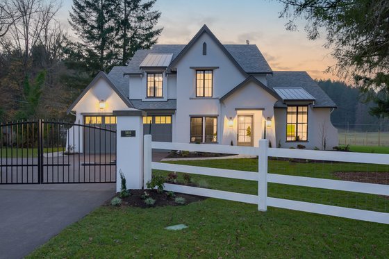 Exterior - Front Elevation 3 for European House Plan #1114-1 - 4 bed, 2.5 bath