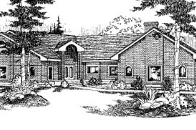 Architectural House Design - European Exterior - Front Elevation Plan #60-583