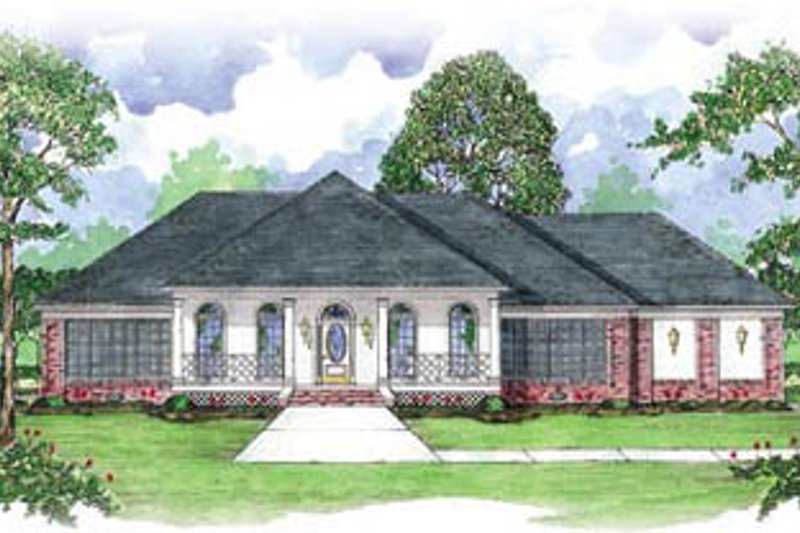 Architectural House Design - European Exterior - Front Elevation Plan #36-228