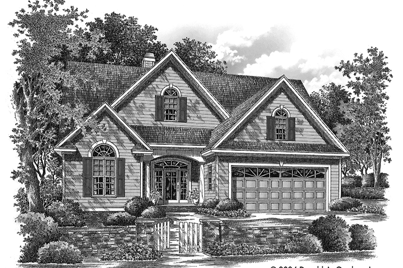 Dream House Plan - Exterior - Front Elevation 3 for Ranch House Plan #929-725 - 3 bed, 2 bath