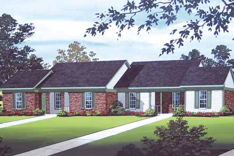 Home Plan - Traditional Exterior - Front Elevation Plan #45-394
