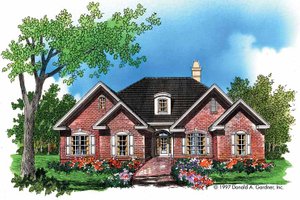 Ranch Exterior - Front Elevation Plan #929-663