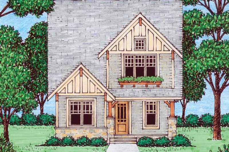 Home Plan - Exterior - Front Elevation 3 for Craftsman House Plan #413-905 - 4 bed, 3.5 bath