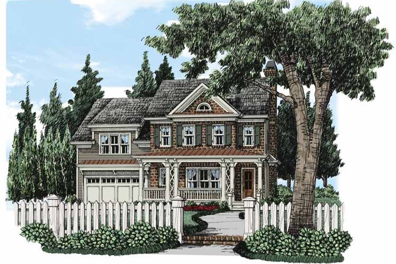 Dream House Plan - Traditional Exterior - Front Elevation Plan #927-494