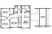 Colonial Style House Plan - 4 Beds 2.5 Baths 2608 Sq/Ft Plan #928-289 