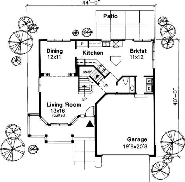House Plan Design - Country Floor Plan - Main Floor Plan #320-597