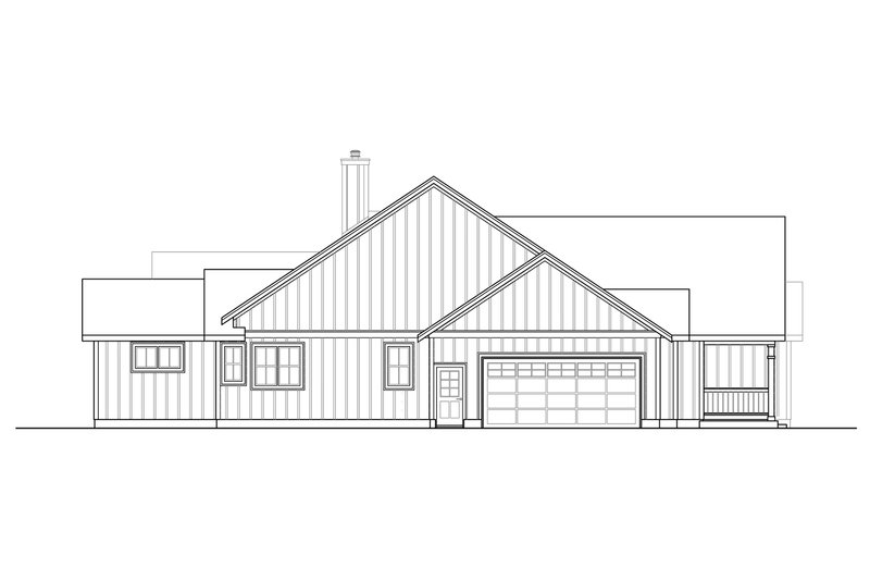 Architectural House Design - Exterior - Other Elevation for Ranch House Plan #124-1108 - 3 bed, 2 bath
