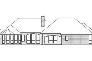 Exterior - Rear Elevation for Traditional House Plan #84-152 - 4 bed, 3 bath