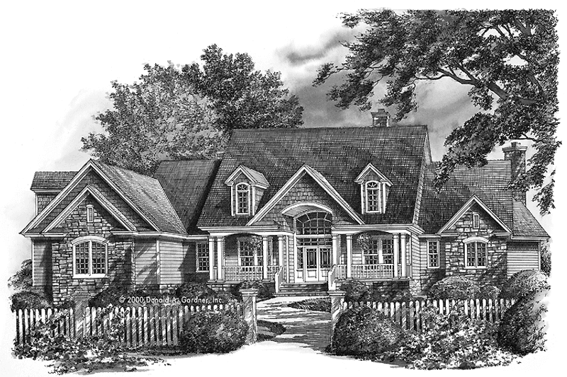 Home Plan - Exterior - Front Elevation 3 for Country House Plan #929-755 - 3 bed, 3.5 bath