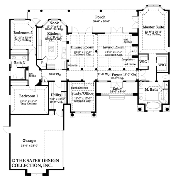 Dream House Plan - Country Floor Plan - Main Floor Plan #930-183