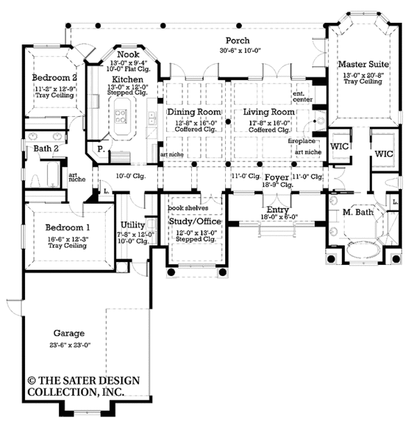 House Blueprint - Country Floor Plan - Main Floor Plan #930-183