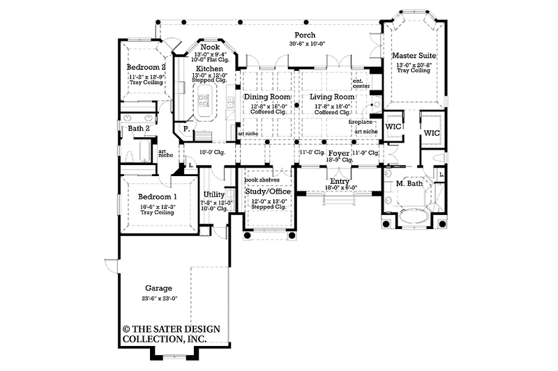 Home Plan - Floor Plan - Main Floor for Country House Plan #930-183 - 3 bed, 2 bath