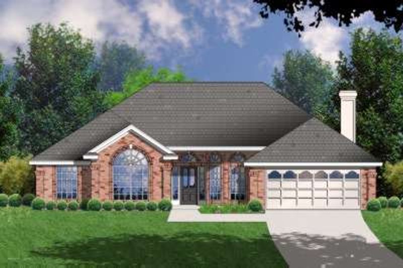 Traditional Style House Plan - 3 Beds 2 Baths 1913 Sq/Ft Plan #40-188