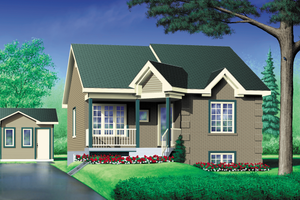 Traditional Exterior - Front Elevation Plan #25-1012