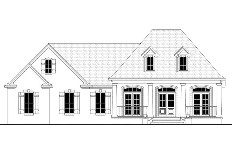 Dream House Plan - Exterior - Front Elevation 4 for Traditional House Plan #430-13 - 3 bed, 2 bath
