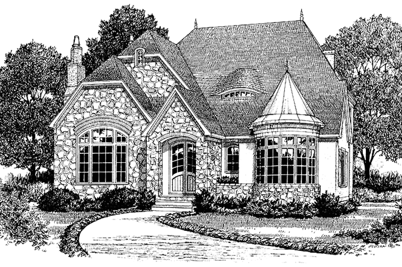 Dream House Plan - Country Exterior - Front Elevation Plan #453-293