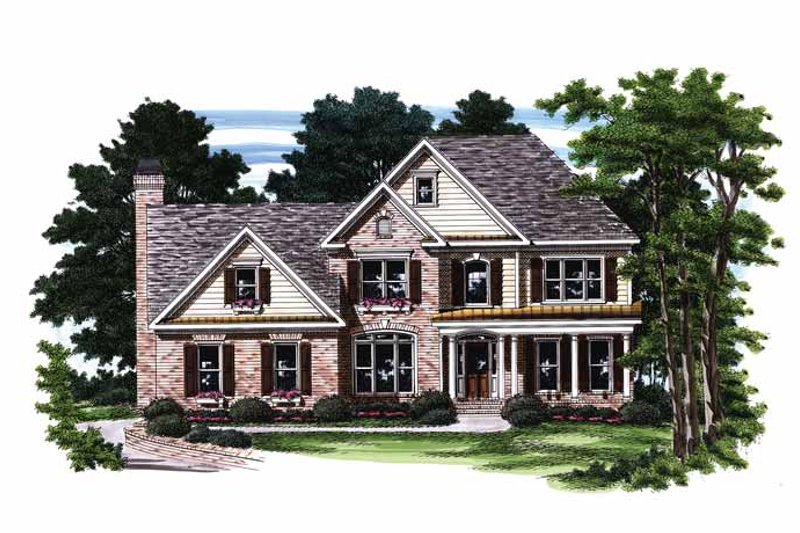 Architectural House Design - Traditional Exterior - Front Elevation Plan #927-397