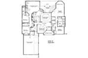 European Style House Plan - 3 Beds 3.5 Baths 3124 Sq/Ft Plan #17-2632 