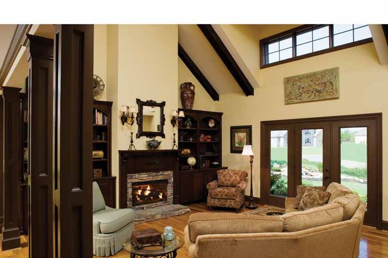 Home Plan - Interior - Family Room for Country House Plan #929-651 - 3 bed, 2.5 bath