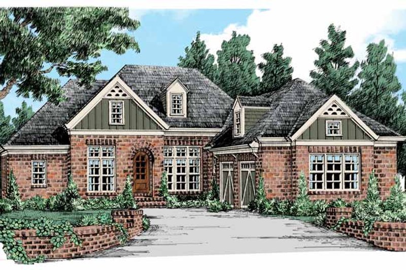 Dream House Plan - Country Exterior - Front Elevation Plan #927-440
