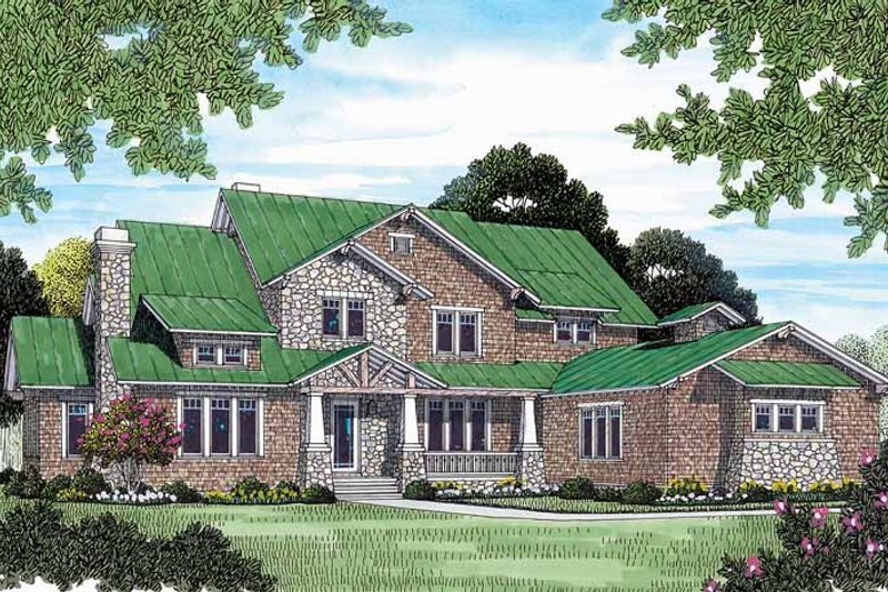 Home Plan - Craftsman Exterior - Front Elevation Plan #453-463