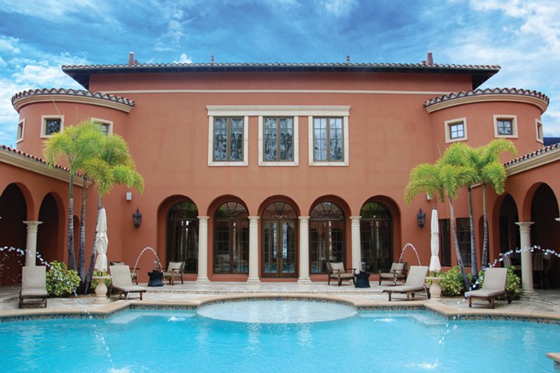 House Design - Exterior - Rear Elevation 3 for Mediterranean House Plan #1058-11 - 5 bed, 5 bath