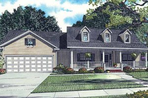 Country Exterior - Front Elevation Plan #17-2772