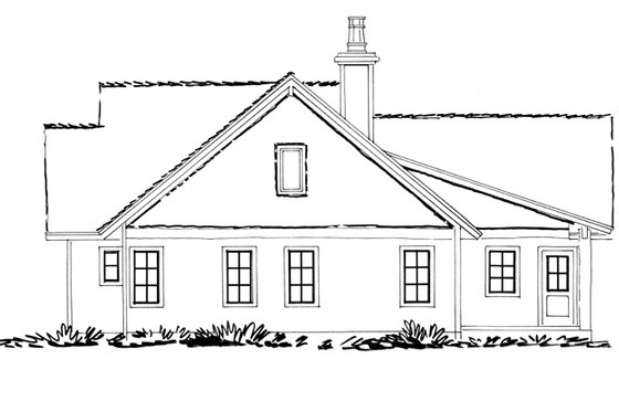 Exterior - Other Elevation for Ranch House Plan #942-15 - 3 bed, 2 bath